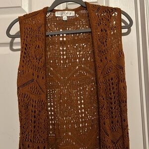 Boho Amber Crochet Duster